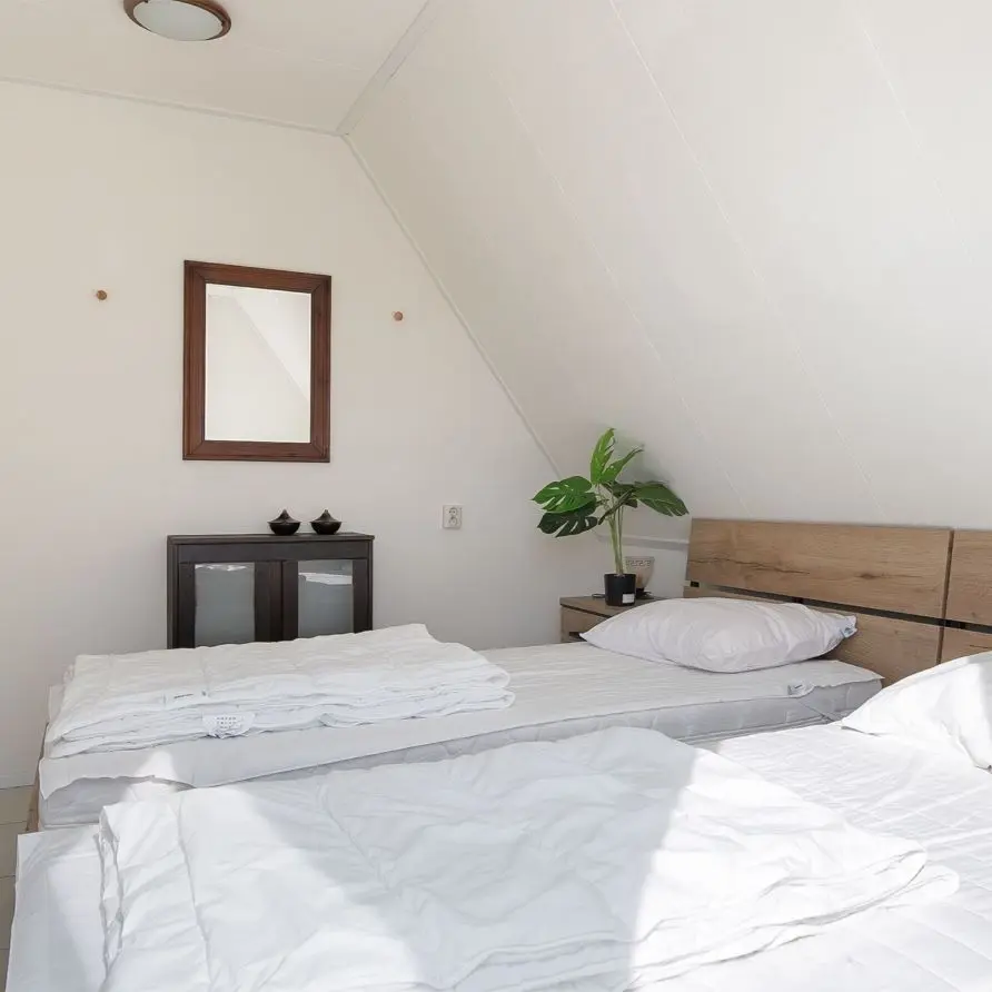 Slaapkamer Bungalowpark Boerhaarsveld